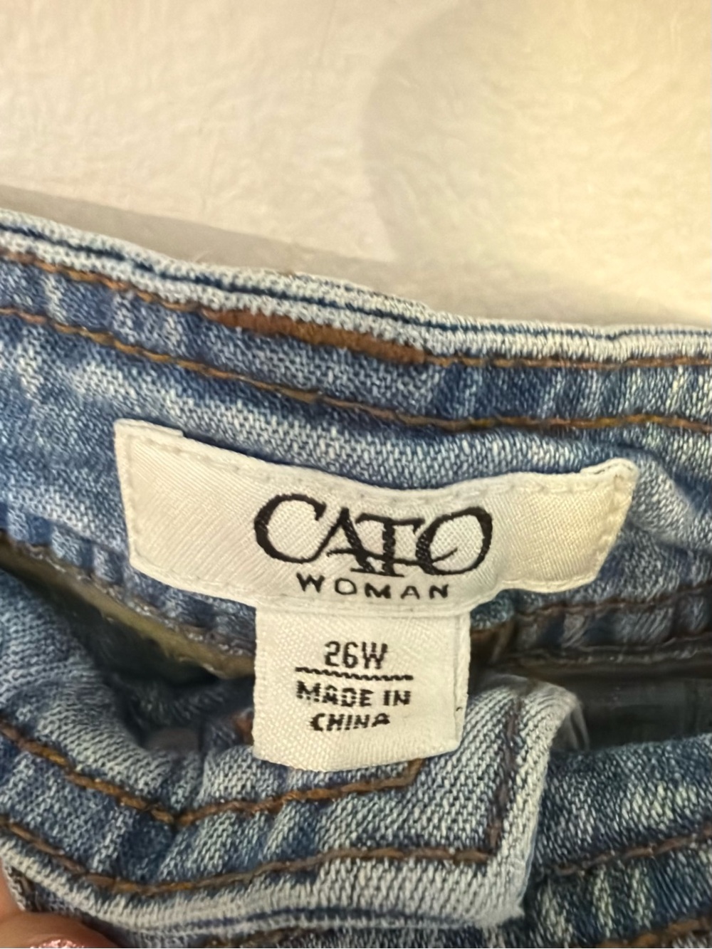 Cato Light Blue Panelled Denim Midi Skirt 26W 3X - Picture 2 of 3
